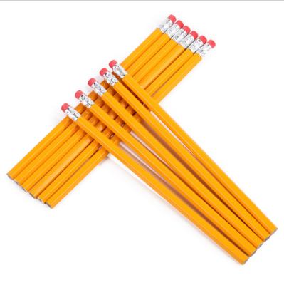 China office & School Pencil Personalized HB Wooden Yellow Pencils Custom Pencils With Logo for sale