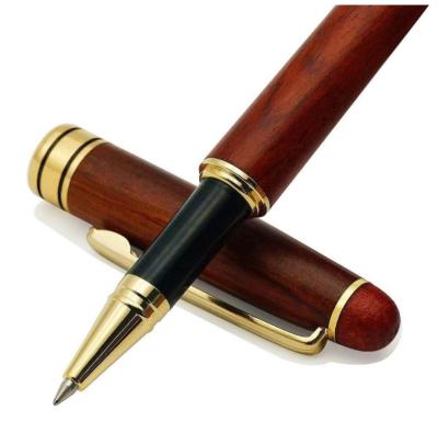 China Promotional Pen Set Fancy Nice Gift Pen for Executive Tip Pen Writing Signature Business Rosewood Set for sale