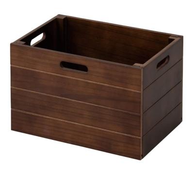 China Custom Size Viable Wooden Household Multifunctional Storage Box for sale