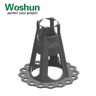 China Good Price Factory Wholesale High Quality Construction Plastic Plastic Rebar Chair Concrete Rebar Chair With Plate For Job Site for sale