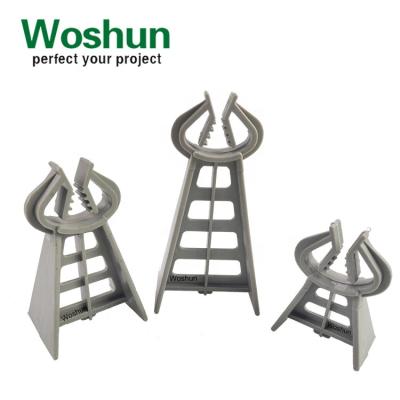 China Modern High Quality Woshun RCC Construction Rebar Staple Heavy Duty Spacer Plastic Rebar Support Chair For Concrete Cover for sale