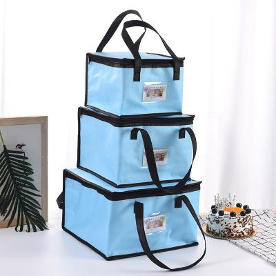 China Good Quality Insulated Personalized Fish Seafood Food Delivery Polyester / Non Woven Insulated Cooler Bag for sale