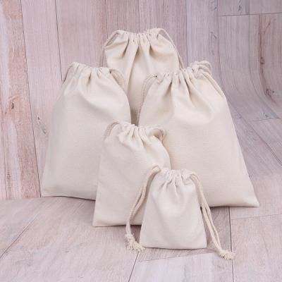 China Reusable colorful canvas cotton drawstring bag, hotel drawstring bag and shoe drawstring bag for sale