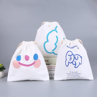 China Eco-friendly reusable gift bag custom promotion drawstring pouch with logo, giveaway drawstring bag for sale