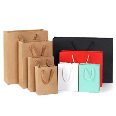 China wholesale recyclable in stock blue paper gift bag with low moq for sale