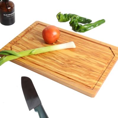 China Olive Wood Made Cutting Board Disposable Cutting Plate Steak Bread Cheese Serving Board for sale