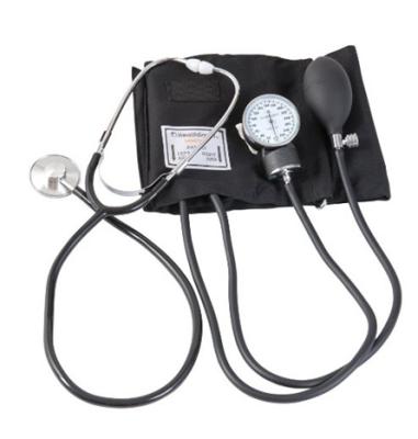 China Diagnose medical standard manual aneroid sphygmomanometer with stethoscope for sale