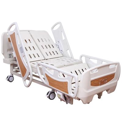 China Multifunctional Hospital Bed Care Flip Electric Hospital Medical Furniture Metal Bed Commercial Hospital Bed Movement Furniture for sale