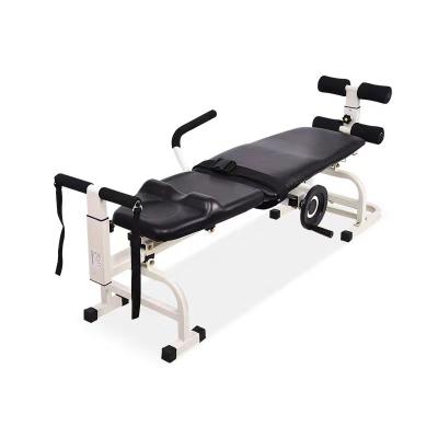 China Metal home disc herniation lumbar traction bed, human body cervical lumbar traction device straightening, multifunctional and portable for sale