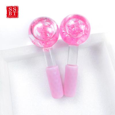 China Blood Vessel Removal SSBT Globes Magic Facial Massage Ice Ball Flower Beauty Massage Tool Ice Cooling Globes for sale