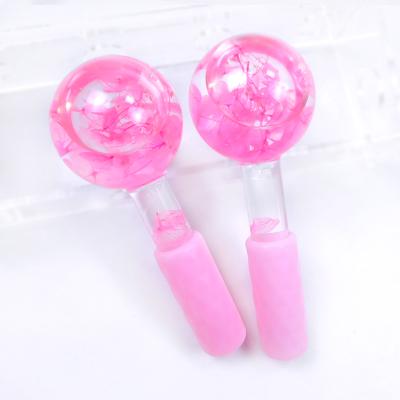 China 2pcs Face Lift SSBT Ice Roller Balls Roll Ball Facial Cold Skin Ice Balls for sale