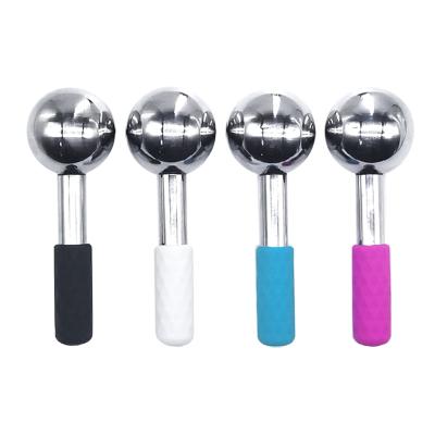 China SSMY BQB504 Blood Vessel Removal Stainless Steel Beauty Ice Magic Cooling Facial Globes For Face Cryo Neck Sticks Cold Roller For Face Puffines for sale