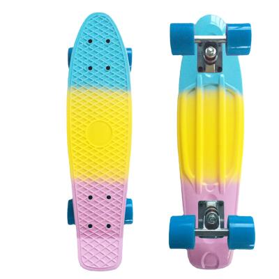 China Youth 22 Inch Plastic Rainbow Penny Skateboard Skate Board for sale