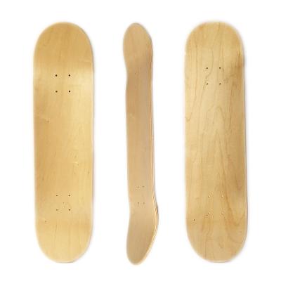 China Adult Canadian Maple Skateboard Wood Panel Custom Empty Skateboard Deck for sale