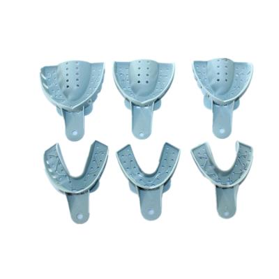 China Dental Area Teeth Impression Kit Dental Plastic Disposable Adjustable Orthodontic Impression Trays for sale