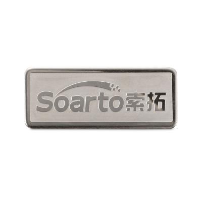 China Custom Europe Fashion Design Metal Stainless Steel Name Tag , Etching Metal Sign for sale