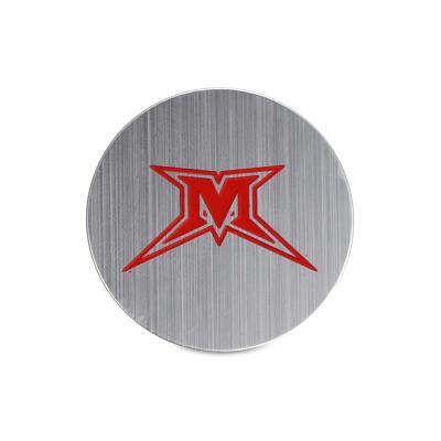 China Custom Europe Brand Aluminum Brushed Headphone Logo Label for sale