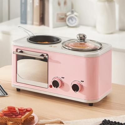 China Outdoor Multi Function Toast Toaster Oven Coffee Pot Frying Pan Breakfast Maker Machine for sale