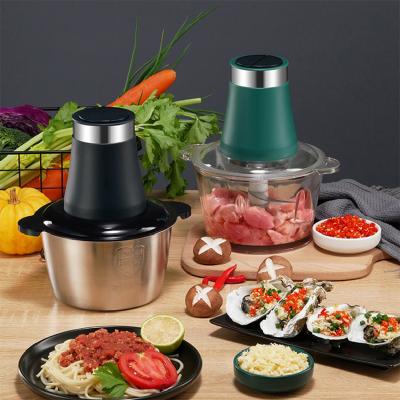 China Small Outdoor Household Kitchen Appliances 304 Food Grade Stainless Steel Electric Chopper for sale