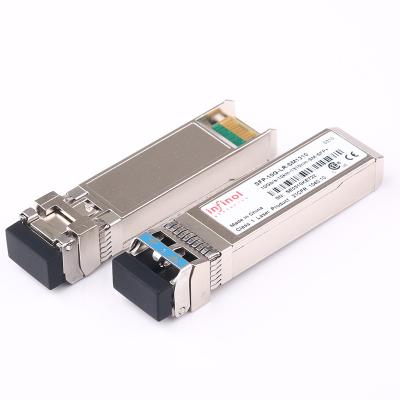 China Data Center 10g SFP+ 10KM Dual Fiber Dual LC Mold 1310nm Single Port SFP-10G-LR Transceiver for sale