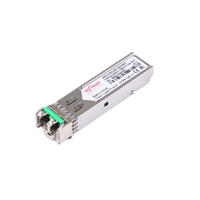 China Data center 2.5G SFP 1550nm 40km dual fiber interface single mode dual LC trsnsceiver for sale