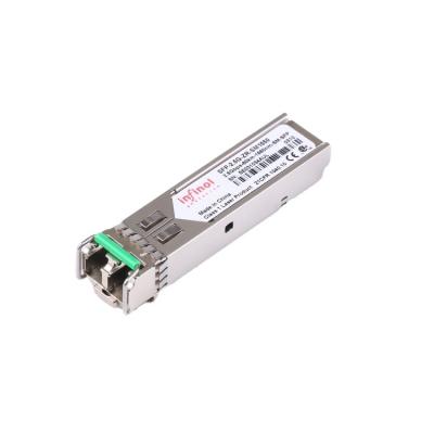 China Data Center 2.5G SFP 1550nm 80km Single Mode Dual LC Dual Fiber Interface Transceiver for sale