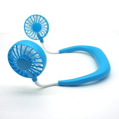 China High Efficiency Portable Sports Fan USB Neck Fan Hand Fanfashion Free Mini Portable Folding Handless USB Rechargeable for sale