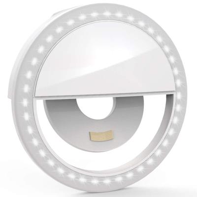 China Mini Universal Selfie LED Ring Flash Light Portable Mobile Phone 36 LED Selfie Clip Ring Lamp for sale