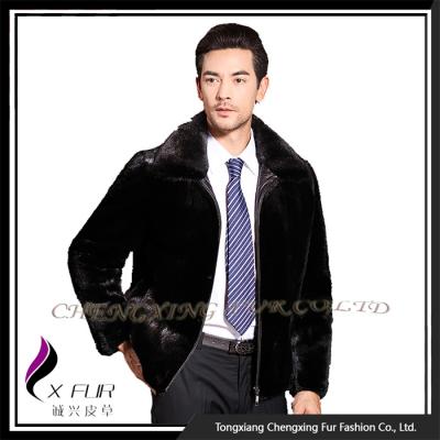 China CX-G-A-242 Breathable 2015 Men Mink Fur Jacket Winter Fashion True for sale