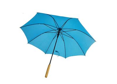 China Blue Folding Golf Umbrella  Anti Uv Coating Non Slip Handle Abrasion Resistant for sale