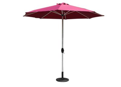 China 150cm Retractable Beach Umbrella Uv Protection White Coated Metal Pole for sale