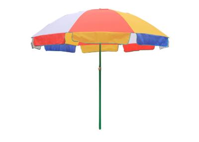 China Windproof  Sturdy Portable Beach Umbrella , Uv Beach Umbrella  Operate Smoothly Easily for sale