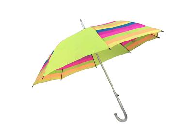 Chine Parapluie flexible coloré de poignée de J, anti UV de parapluie droit de poignée à vendre