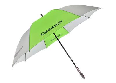 China White Durable Wind Resistant Golf Umbrella  High Density Water Repellent Fabric for sale