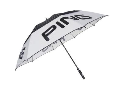 China Straight Bone Automatic Golf Umbrella Flexible Strong Compact Strong Shaft for sale