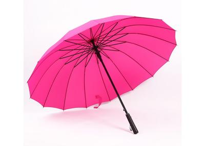 China Heavy Duty Automatic Golf Umbrella Non Slip Eva Handle Rustproof Ribs for sale