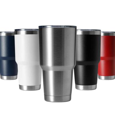 China Sustainable Colorful Customize 30 oz Tumbler Beer Stainless Steel Vacuum Double Walled Tumbler Travel Coffee Mug For Keep Cold Or Hot Drink for sale