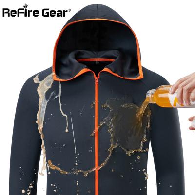 China Refire Gear Summer Hoodie Men's Jacket Men's Lightweight Coat Quick-Dry Thin Breathable Ice Silk Raincoat Waterproof Outwear Clothes for sale