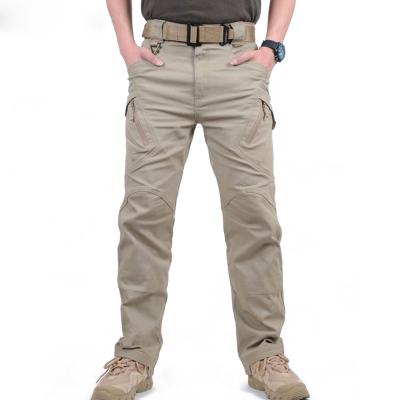 China Breathable Tactical Cargo Pants Men Combat SWAT Military Army Pants Cotton Many Pockets Stretch Flexible Man Casual Pants for sale