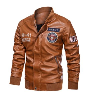 China Autumn Casual Faux Leather Bomber Jacket Men Windproof Jacket Men PU Leather Gear ReFire Gear Spring Motorcycle Biker Style Male Tactical Clothes for sale