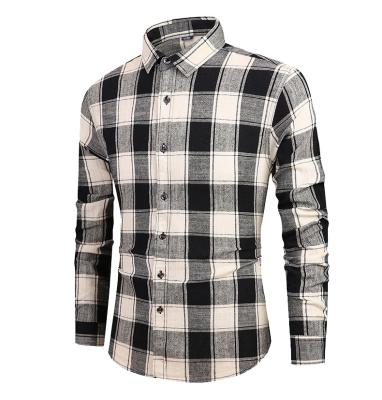 China Refire Speed ​​Mannen Lente Plaid Shirt Fit Stijlen Katoen Lange Mouwen Casual Slim Fit Zachte Comfortabele Man Fashion Zachte Comfortabele Check Kleding for sale