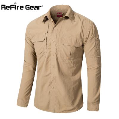 China Men's Sportswear Light Weight Men's Casual Shirt Army Cargo Summer Military Quick Dry Urban Tactical Long Sleeve Breathable Shirt for sale