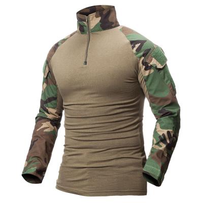 China QUICK DRY T Shirt Men Army Camouflage Multicam Military Force USA RU Soldiers Combat Tactical Camouflage Long Sleeve Tees for sale