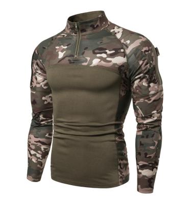 China Camouflage Long Sleeve QUICK DRY Tactical T-Shirts Men HIT Paintball Military Hunt Shirts Slim Army Airsoft Soldiers Combat T-shirt for sale