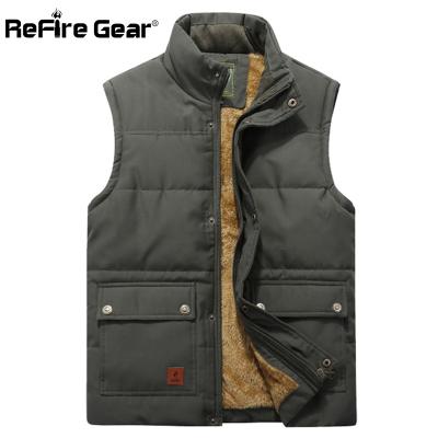 China Military Refire Vest Men Breathable Warm Winter Gear Deep Shearing Sleeveless Casual Tactical Vest Outerwear Cotton Thermal Vest Jacket for sale