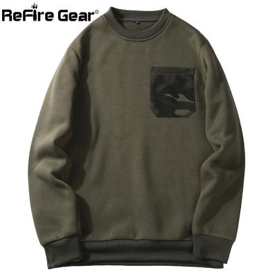 China Spring Gear ReFire Men Sweatshirt Brand O-Neck Pullover Hoodies Male Breathable Casual Military Sweatshirts Hip Hop Streetwear Spring Gear ReFire EU/USA Size for sale