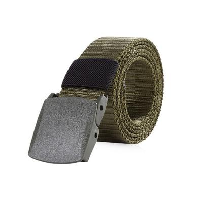 China 100% Plastic Casual Automatic Belt Buckle Polyester Men Army Combat Military Tactical Heavy Duty Nylon Waistband Male Casual Belts for sale