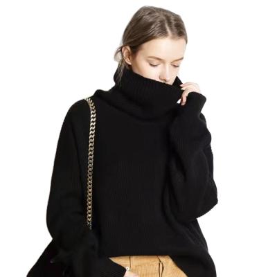 China Anti Wrinkle Solid Color Winter Turtle Neck Women Sweater Sweater For Women for sale