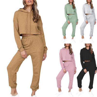 China Sweatsuit Fashion Antibacterial Oversized Two Piece Tracksuit Sets Women Matching Set for sale