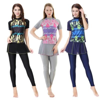 China FashionMuslim Women Muslim Swimwear Lady Fashion Anti-UV Traditional Swimwear Islamic Swimwear for sale